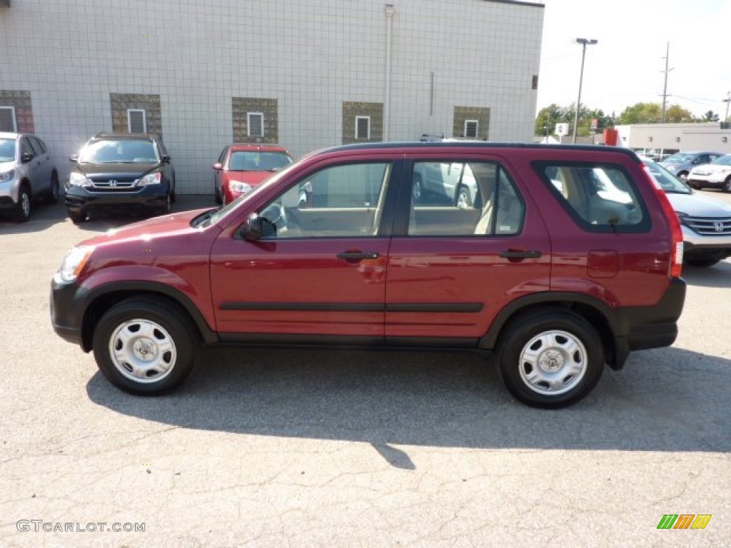 2006 CR-V LX 4WD - Redondo Red Pearl / Ivory photo #4