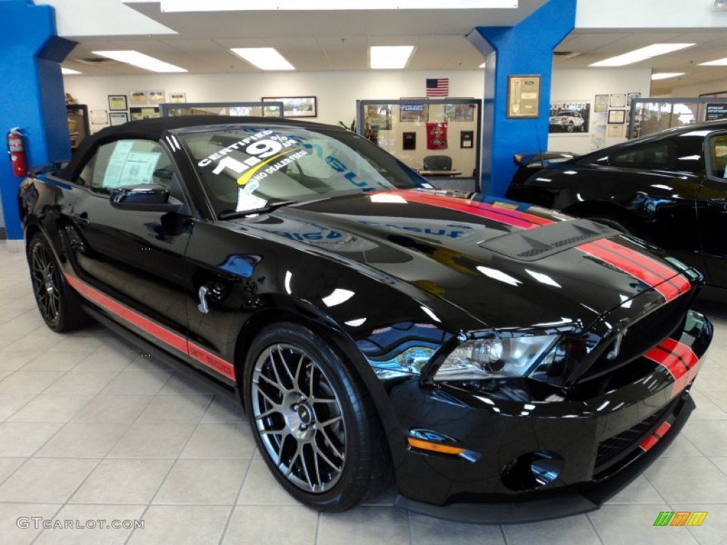 Black 2012 Ford Mustang Shelby GT500 Convertible Exterior Photo #70828206