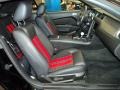 Charcoal Black/Red 2012 Ford Mustang Shelby GT500 Convertible Interior Color