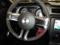 Charcoal Black/Red 2012 Ford Mustang Shelby GT500 Convertible Steering Wheel