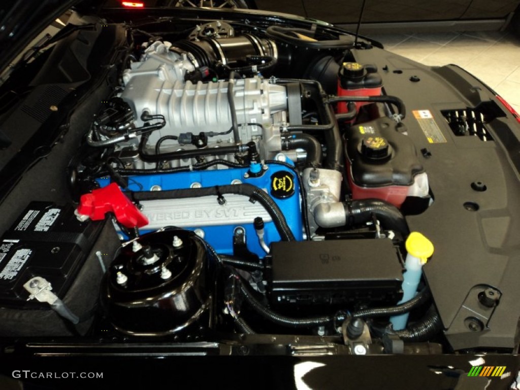 2012 Ford Mustang Shelby GT500 Convertible 5.4 Liter Supercharged DOHC 32-Valve Ti-VCT V8 Engine Photo #70828470