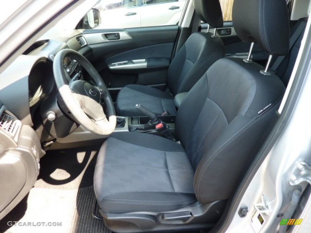 2010 Forester 2.5 X Premium - Spark Silver Metallic / Black photo #7