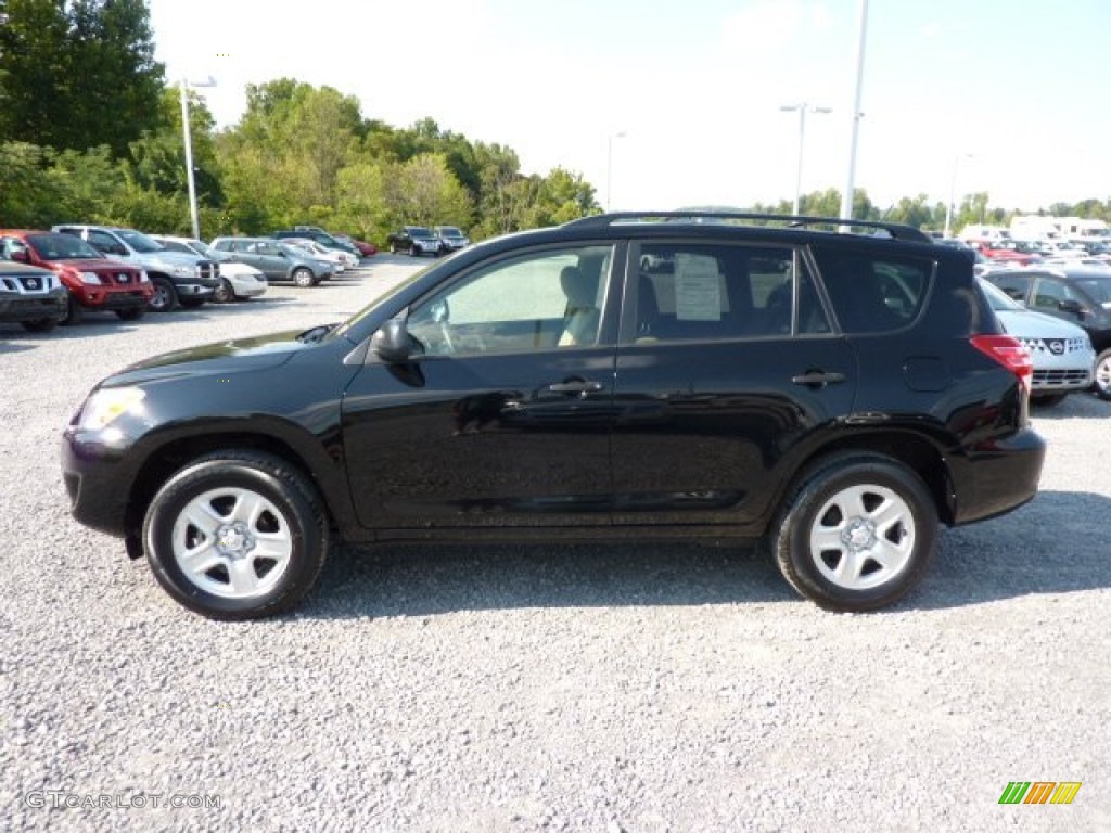 2010 RAV4 I4 4WD - Black / Sand Beige photo #8