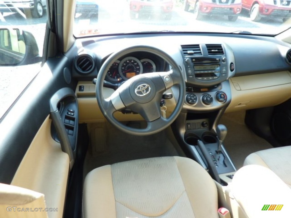 2010 RAV4 I4 4WD - Black / Sand Beige photo #15