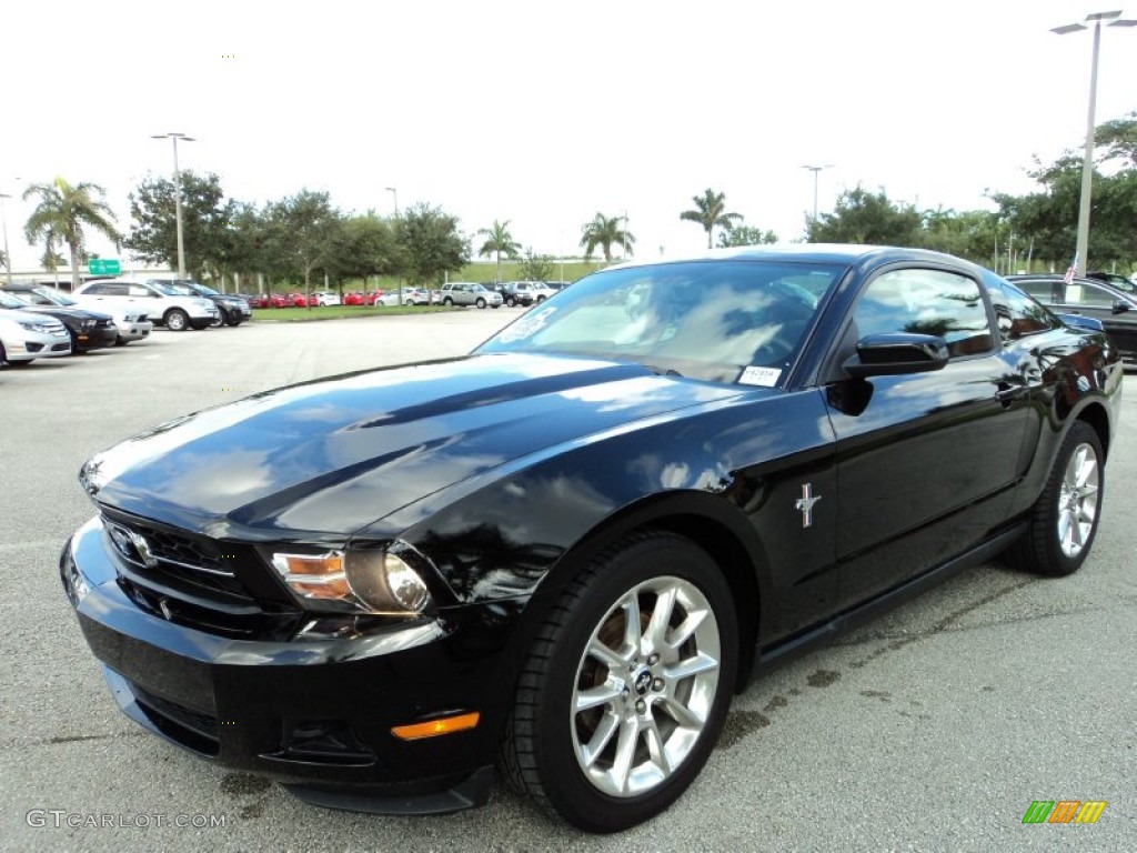 Black 2010 Ford Mustang V6 Premium Coupe Exterior Photo #70829325