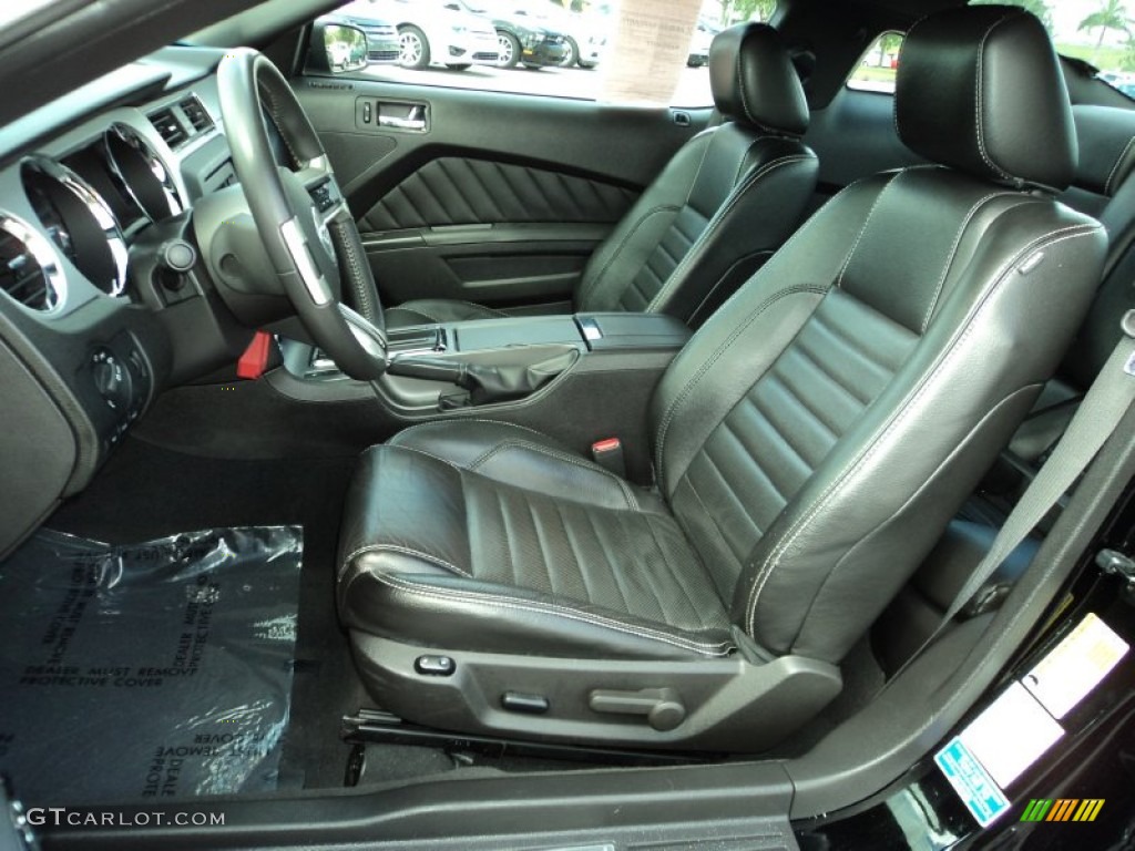 Charcoal Black Interior 2010 Ford Mustang V6 Premium Coupe Photo #70829396