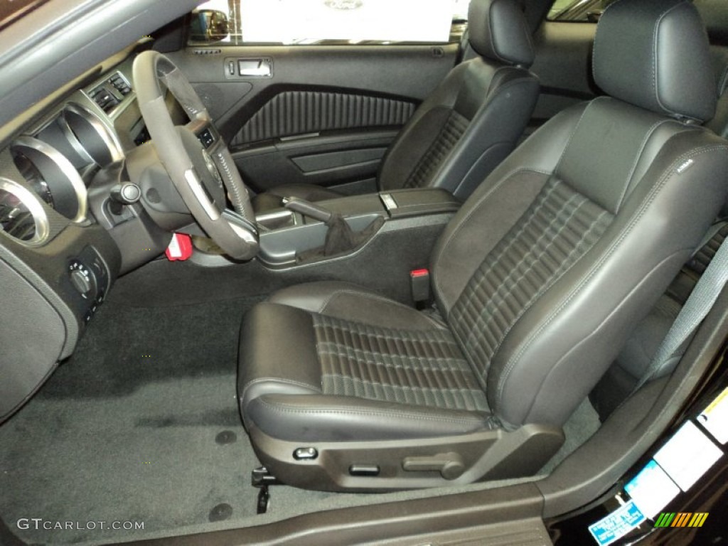 Charcoal Black/Black Interior 2012 Ford Mustang Shelby GT500 SVT Performance Package Coupe Photo #70829715