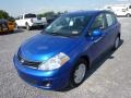 2012 Metallic Blue Nissan Versa 1.8 S Hatchback  photo #3