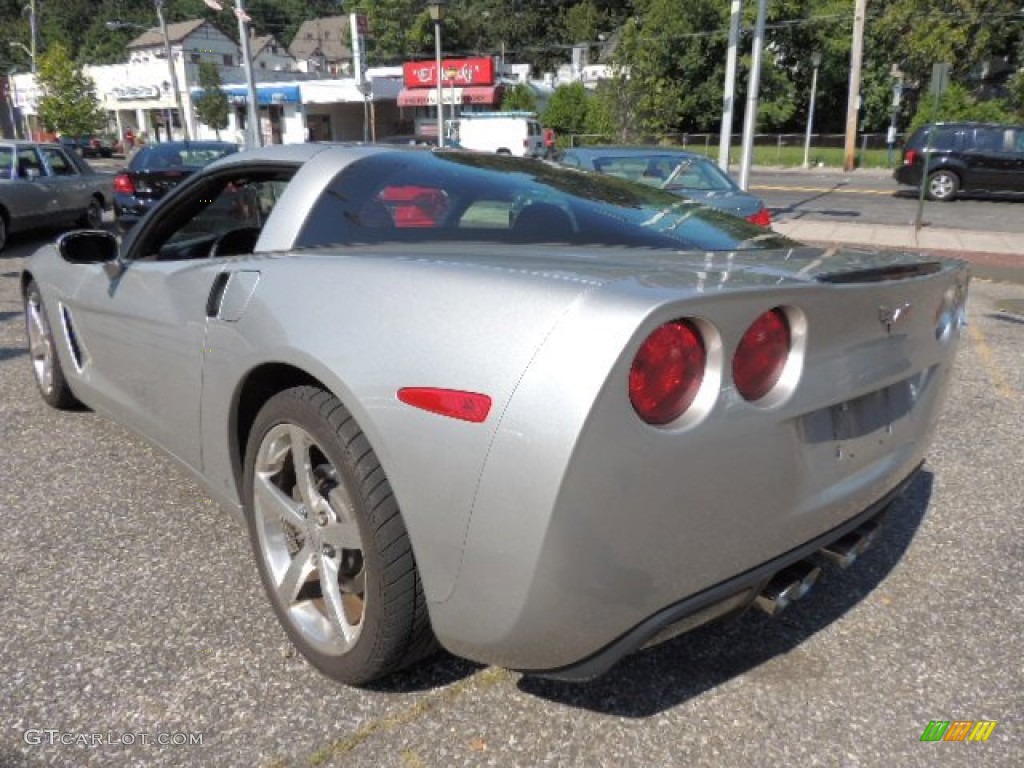 2008 Corvette Coupe - Machine Silver Metallic / Ebony photo #9