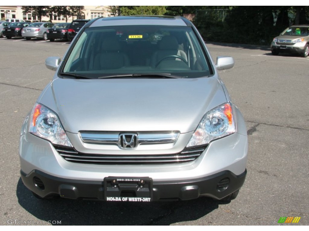 2009 CR-V EX-L 4WD - Alabaster Silver Metallic / Gray photo #2