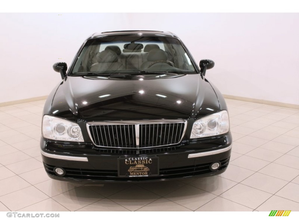 2004 XG350 Sedan - Black Obsidian / Beige photo #2