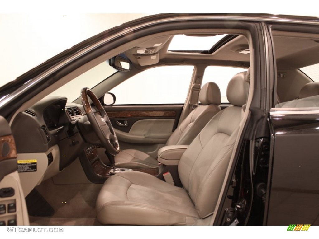 2004 XG350 Sedan - Black Obsidian / Beige photo #6