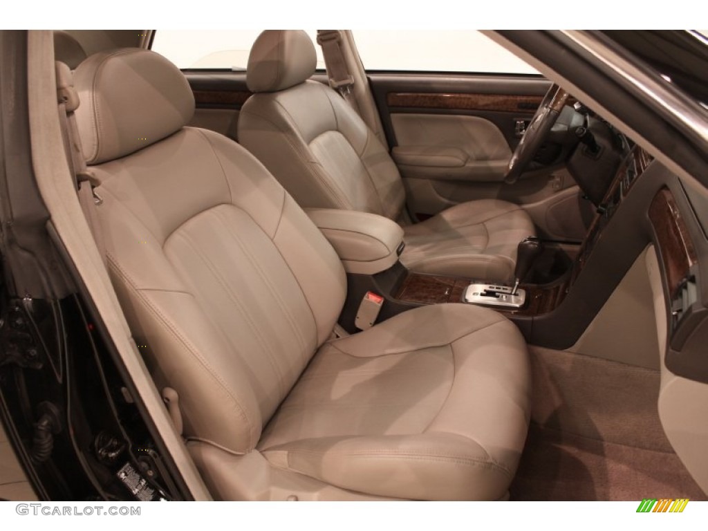 2004 XG350 Sedan - Black Obsidian / Beige photo #13