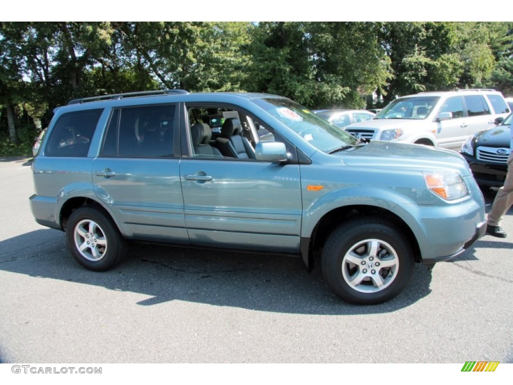 2008 Pilot EX-L 4WD - Steel Blue Metallic / Gray photo #4