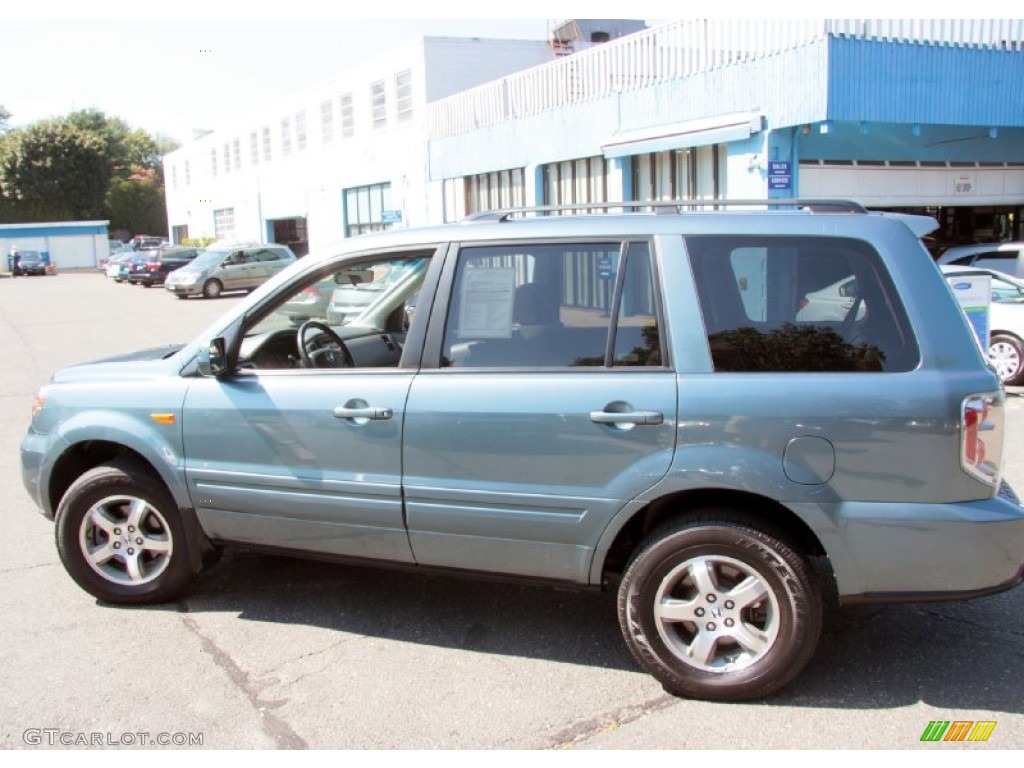 2008 Pilot EX-L 4WD - Steel Blue Metallic / Gray photo #11