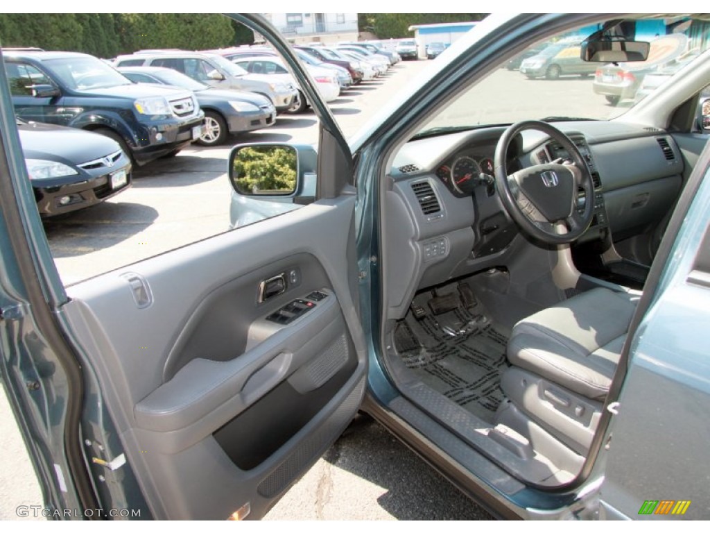 2008 Pilot EX-L 4WD - Steel Blue Metallic / Gray photo #12