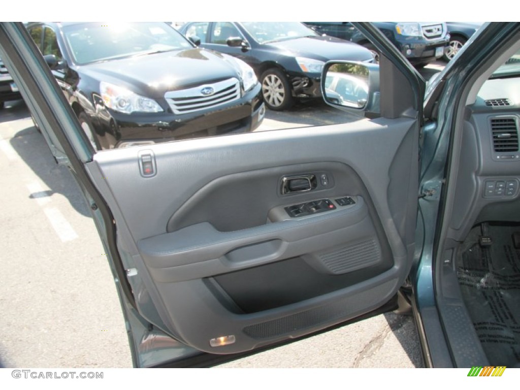 2008 Pilot EX-L 4WD - Steel Blue Metallic / Gray photo #16