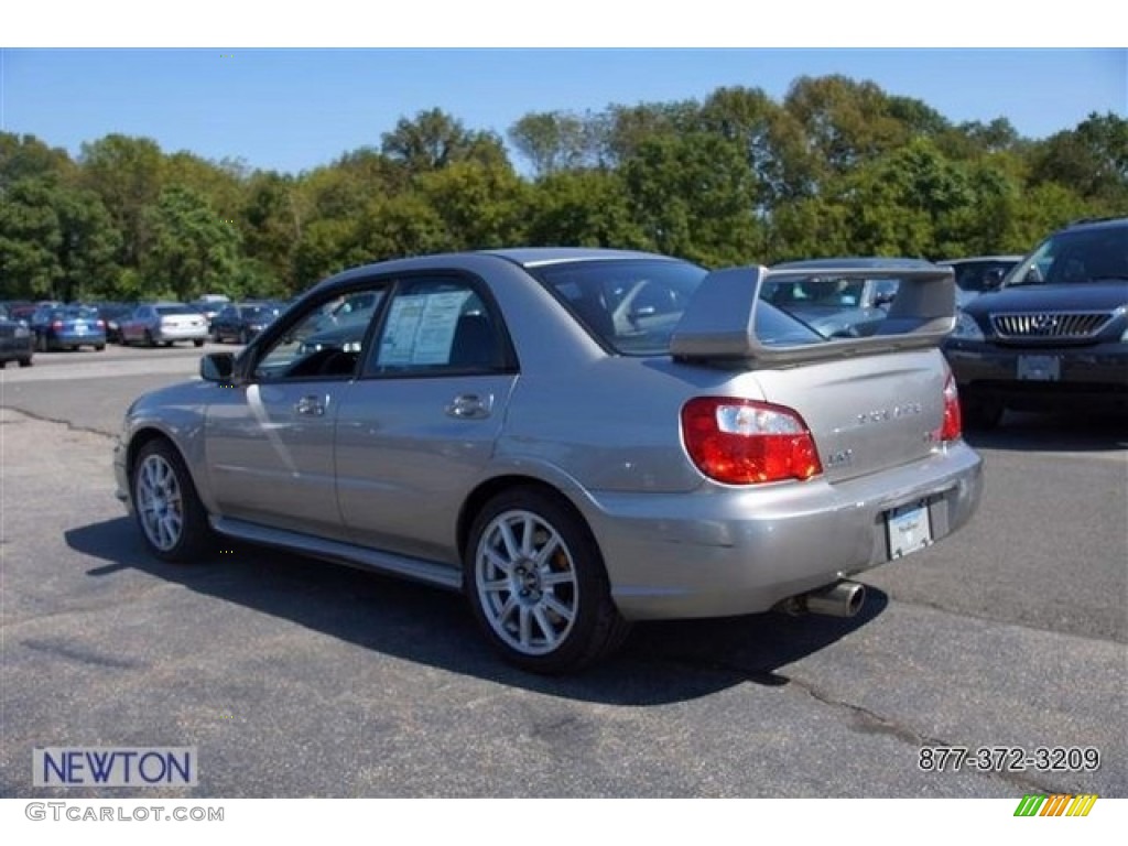 2005 Impreza WRX STi - Crystal Grey Metallic / Black/Blue Ecsaine photo #5