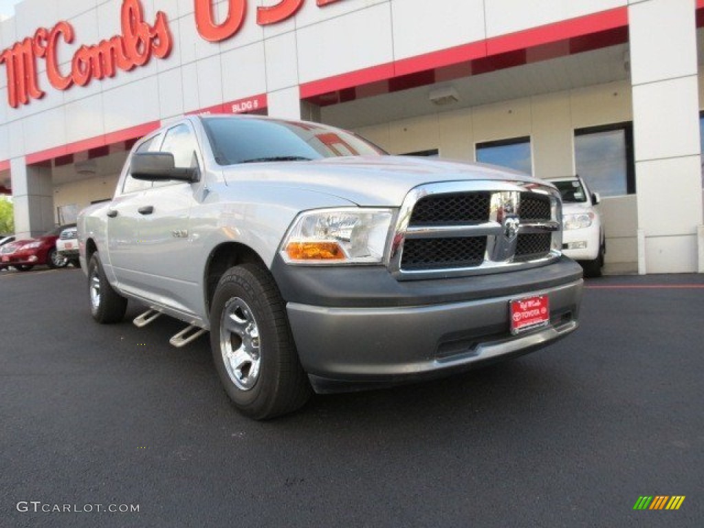 2009 Ram 1500 ST Crew Cab - Bright Silver Metallic / Dark Slate/Medium Graystone photo #1