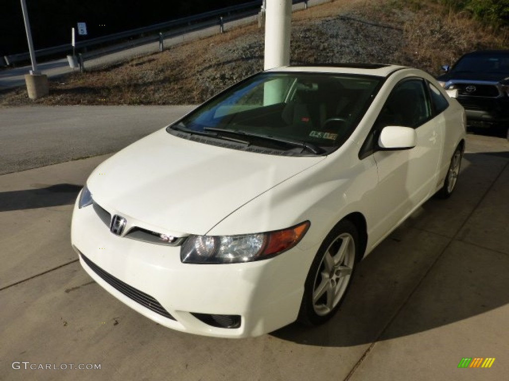 2008 Civic Si Coupe - Taffeta White / Black photo #5