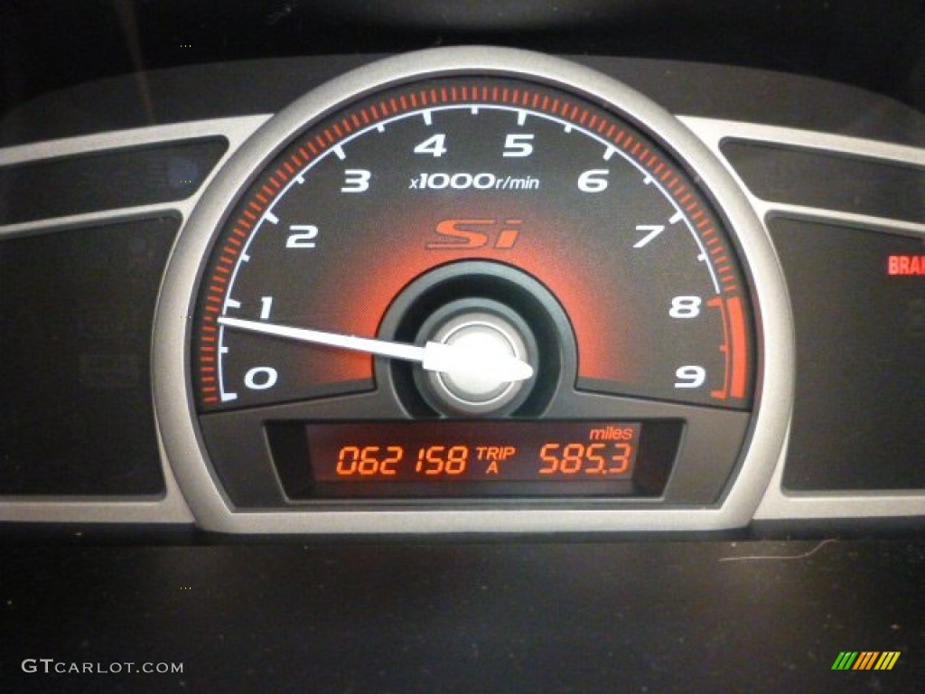 2008 Civic Si Coupe - Taffeta White / Black photo #19