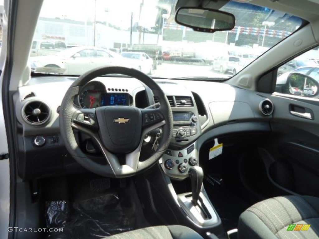 2013 Chevrolet Sonic LT Sedan Jet Black/Dark Titanium Dashboard Photo #70836993