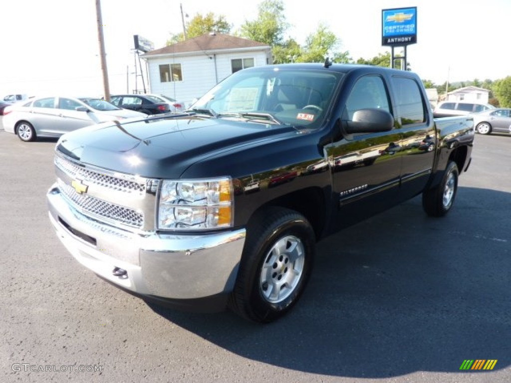 2013 Silverado 1500 LT Crew Cab 4x4 - Black / Ebony photo #3