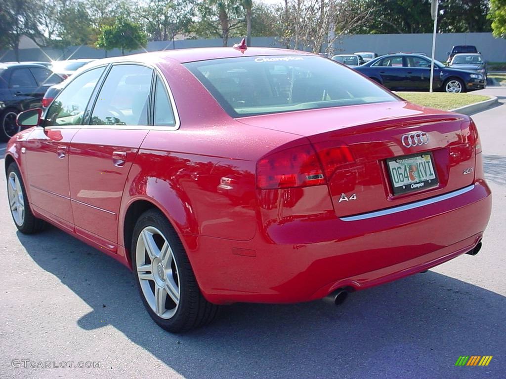 2008 A4 2.0T Special Edition Sedan - Brilliant Red / Beige photo #3