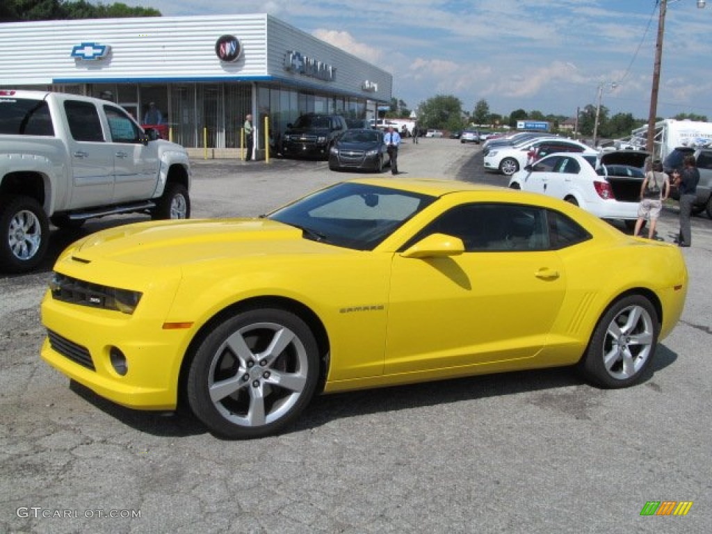 2012 Camaro SS Coupe - Rally Yellow / Black photo #1