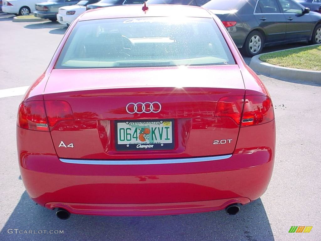 2008 A4 2.0T Special Edition Sedan - Brilliant Red / Beige photo #4