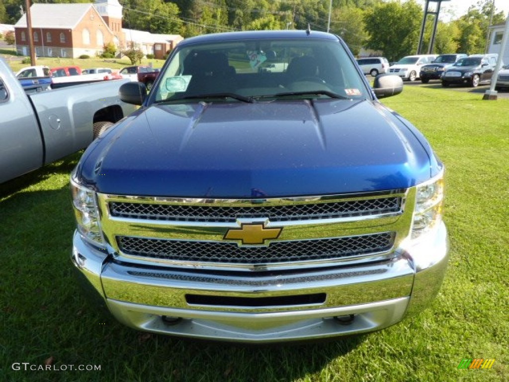 2013 Silverado 1500 LT Extended Cab 4x4 - Blue Topaz Metallic / Ebony photo #2