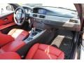 Coral Red/Black Dakota Leather 2011 BMW 3 Series 335is Coupe Dashboard
