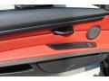 Coral Red/Black Dakota Leather 2011 BMW 3 Series 335is Coupe Door Panel