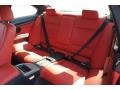 Coral Red/Black Dakota Leather Rear Seat Photo for 2011 BMW 3 Series #70838624