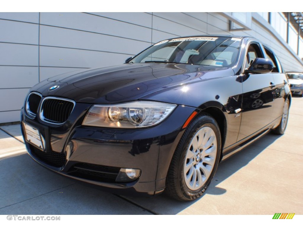 2009 3 Series 328xi Sedan - Monaco Blue Metallic / Chestnut Brown Dakota Leather photo #1