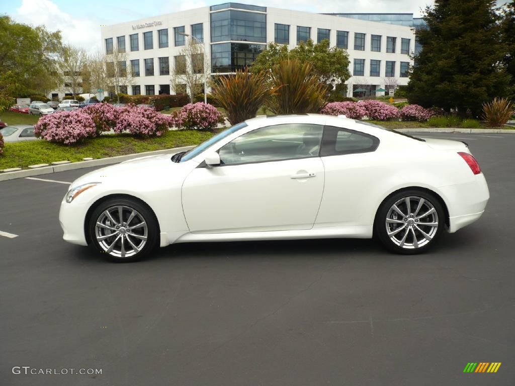 2008 G 37 S Sport Coupe - Ivory Pearl White / Graphite photo #8