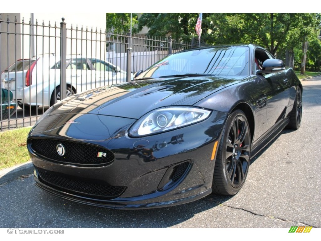 2012 XK XKR-S Coupe - Ultimate Black Metallic / Red/Warm Charcoal photo #1