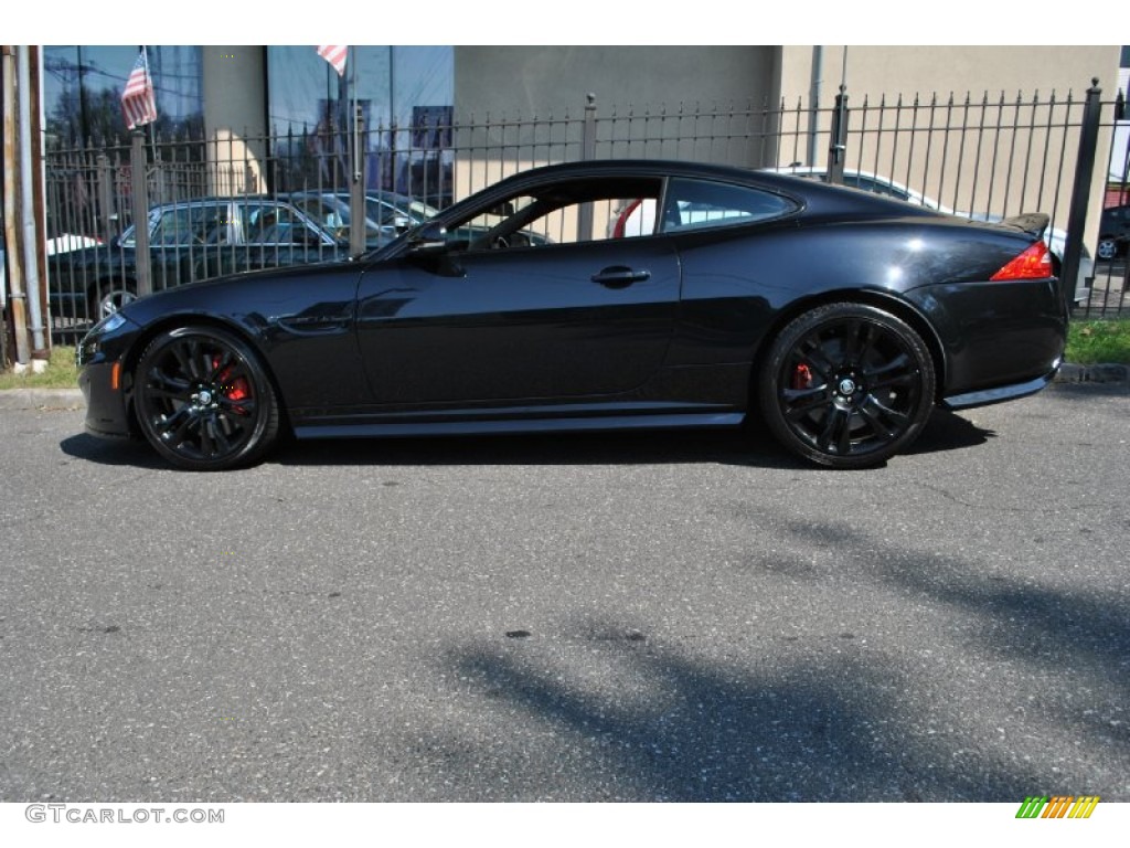 2012 XK XKR-S Coupe - Ultimate Black Metallic / Red/Warm Charcoal photo #3