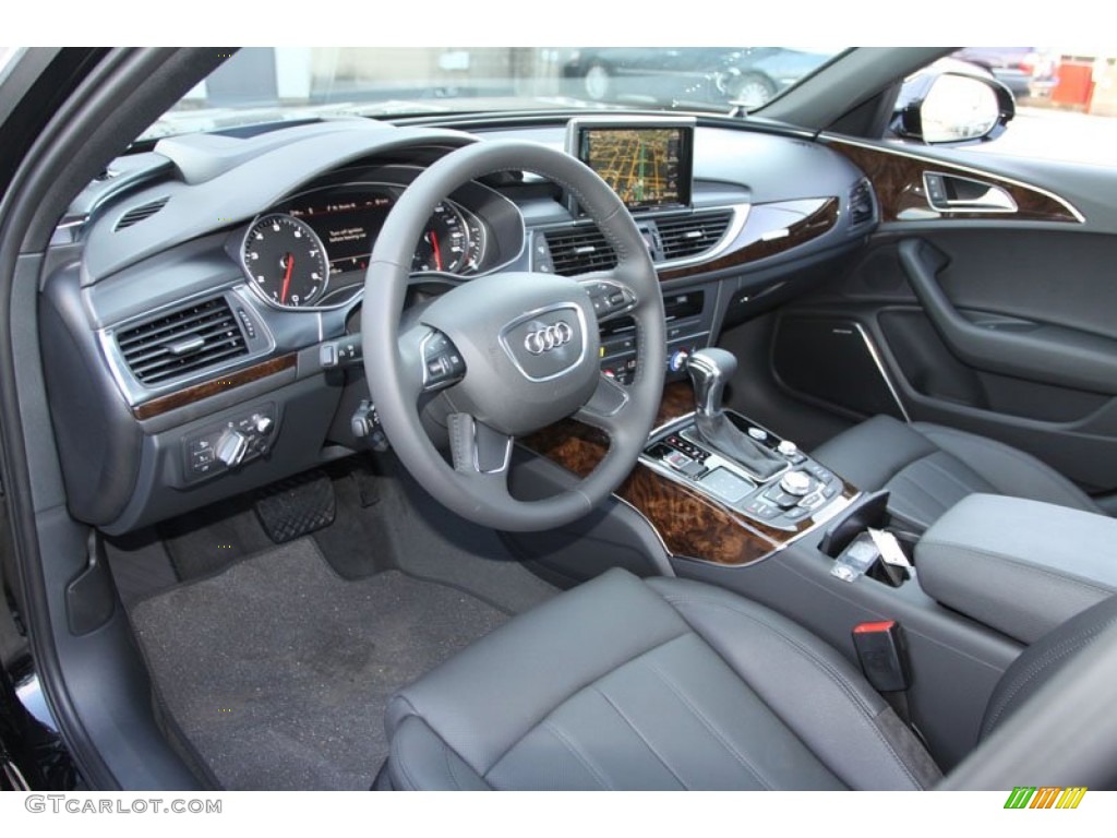 Black Interior 2013 Audi A6 3.0T quattro Sedan Photo #70840938
