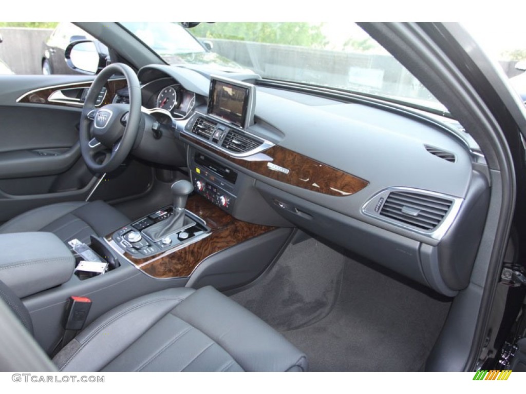 2013 Audi A6 3.0T quattro Sedan Black Dashboard Photo #70841072