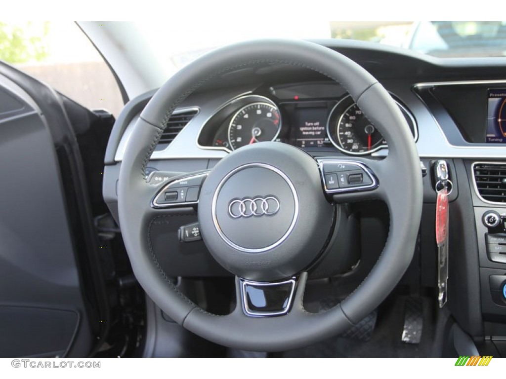 2013 Audi A5 2.0T quattro Coupe Black Steering Wheel Photo #70841763