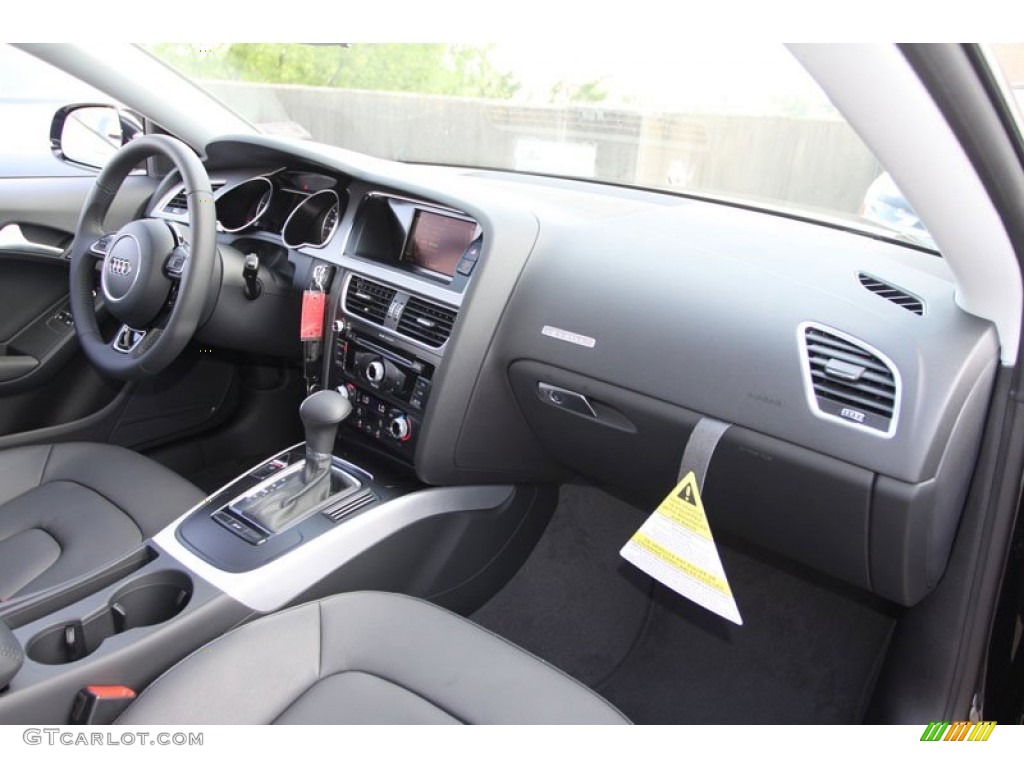 2013 Audi A5 2.0T quattro Coupe Black Dashboard Photo #70841829