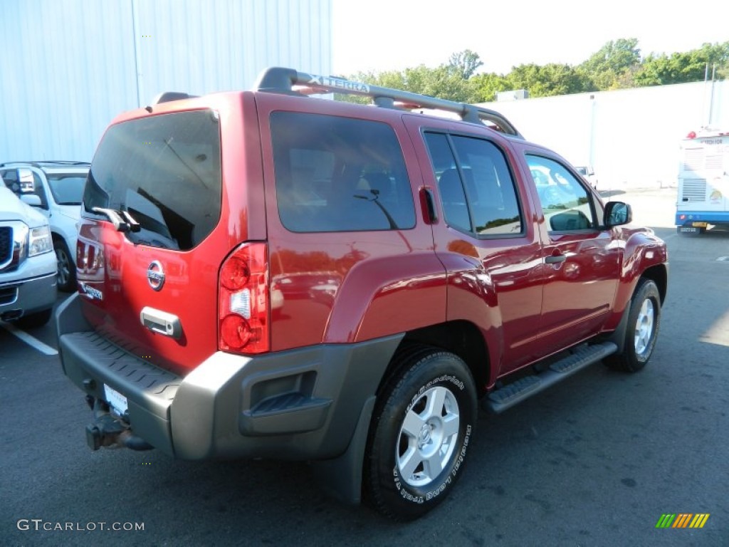 2007 Xterra S 4x4 - Red Brawn Metallic / Steel/Graphite photo #5