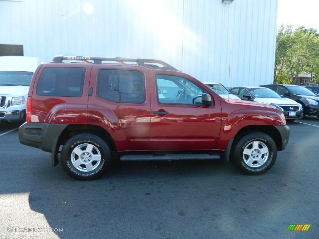 2007 Xterra S 4x4 - Red Brawn Metallic / Steel/Graphite photo #6