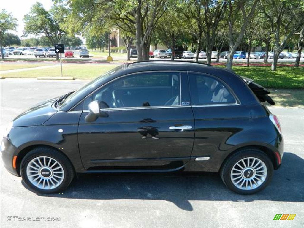 Nero (Black) 2012 Fiat 500 c cabrio Lounge Exterior Photo #70842435
