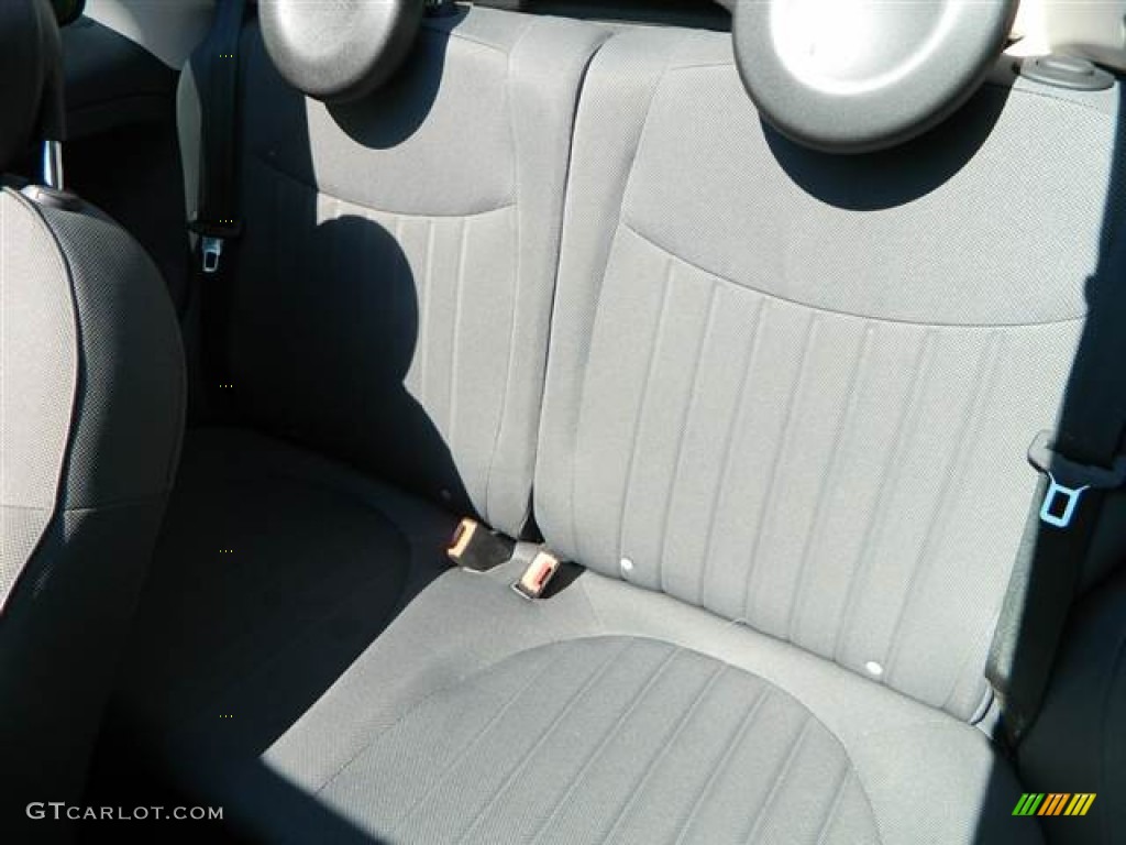 2012 Fiat 500 c cabrio Lounge Rear Seat Photo #70842462