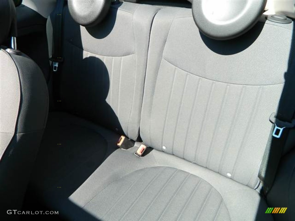 Tessuto Nero-Grigio/Nero (Black-Grey/Black) Interior 2012 Fiat 500 c cabrio Lounge Photo #70842462
