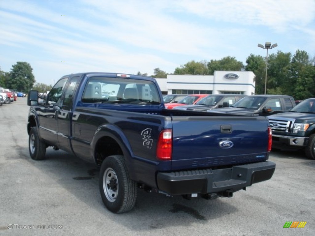 2012 F250 Super Duty XLT SuperCab 4x4 - Dark Blue Pearl Metallic / Steel photo #6