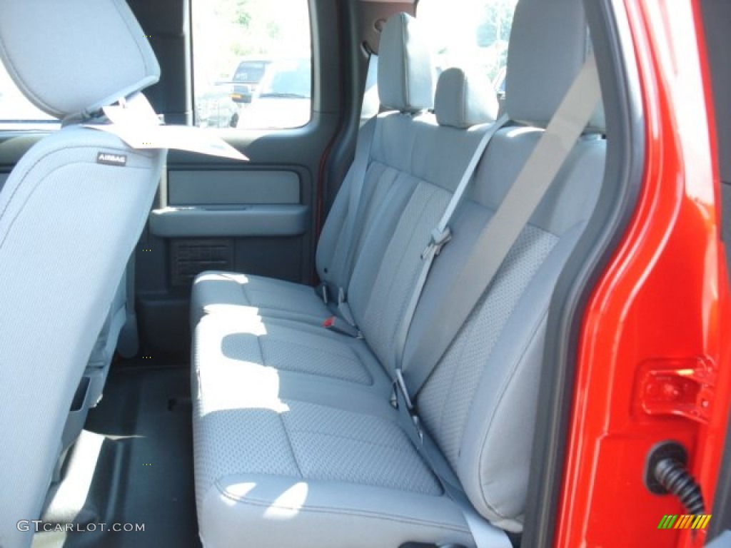 Steel Gray Interior 2013 Ford F150 STX SuperCab 4x4 Photo #70843666