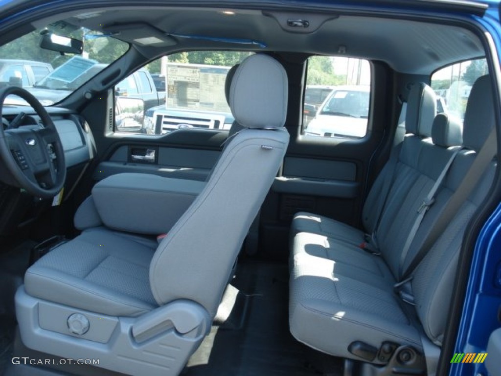 Steel Gray Interior 2013 Ford F150 STX SuperCab 4x4 Photo #70843842